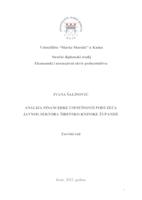 Analiza financijske uspješnosti poduzeća javnog sektora Šibensko-kninske županije
