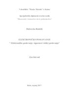 prikaz prve stranice dokumenta Elektroniko poslovanje: sigurnost i oblici poslovanja
