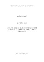 prikaz prve stranice dokumenta MORFOLOŠKE KARAKTERISTIKE SORTE KRVAVICE U MASLINICIMA ZALEĐA ŠIBENIKA