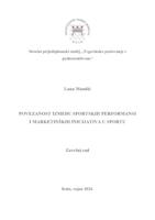 prikaz prve stranice dokumenta Povezanost između sportskih performansi i marketinških inicijativa u sportu